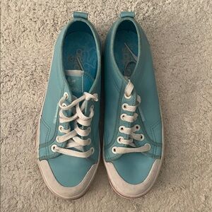Adidas Light Blue Women's Casual Lace-Up Canvas Sneakers